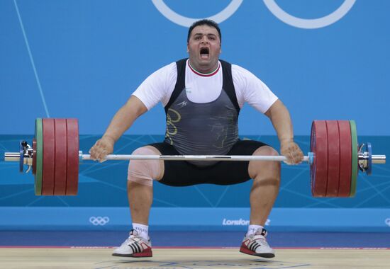 2012 Summer Olympics. Weightlifting. Men. Over 105kg