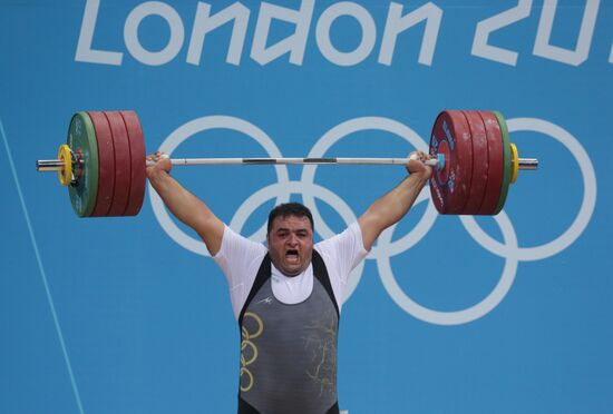2012 Summer Olympics. Weightlifting. Men. Over 105kg