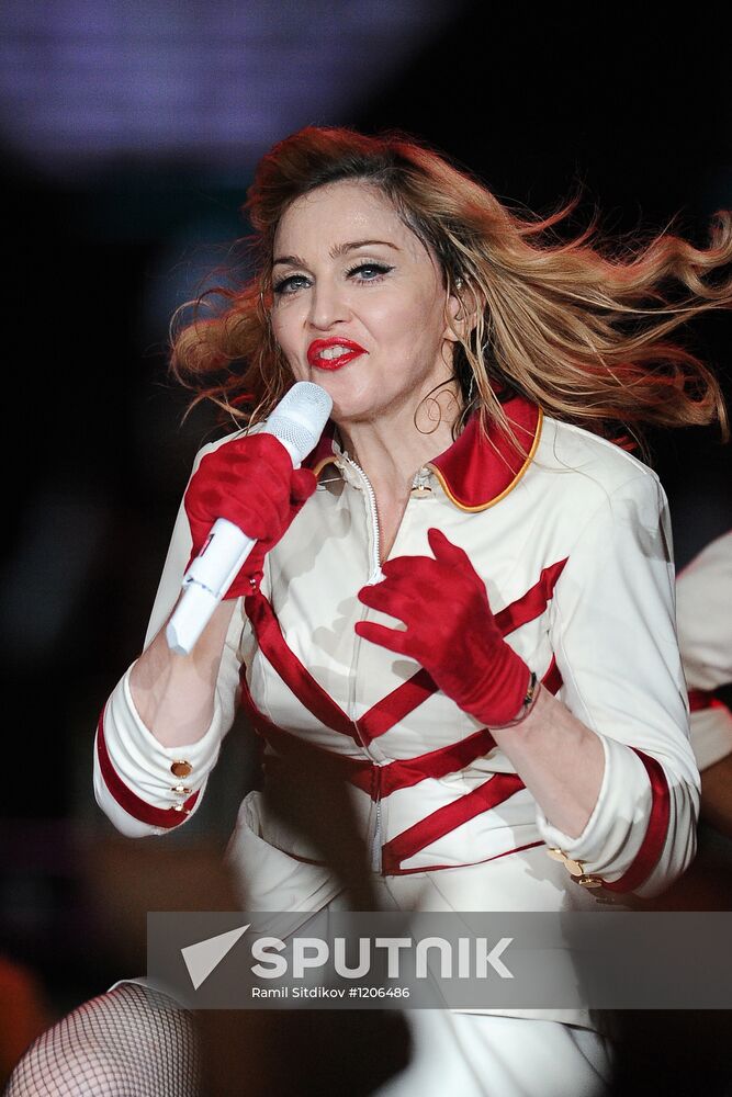 Madonna's concert at Olympiysky sports complex in Moscow
