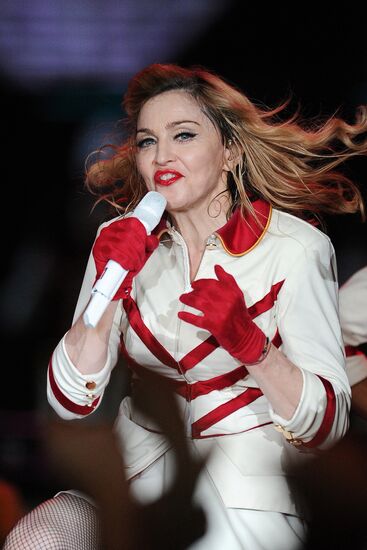 Madonna's concert at Olympiysky sports complex in Moscow