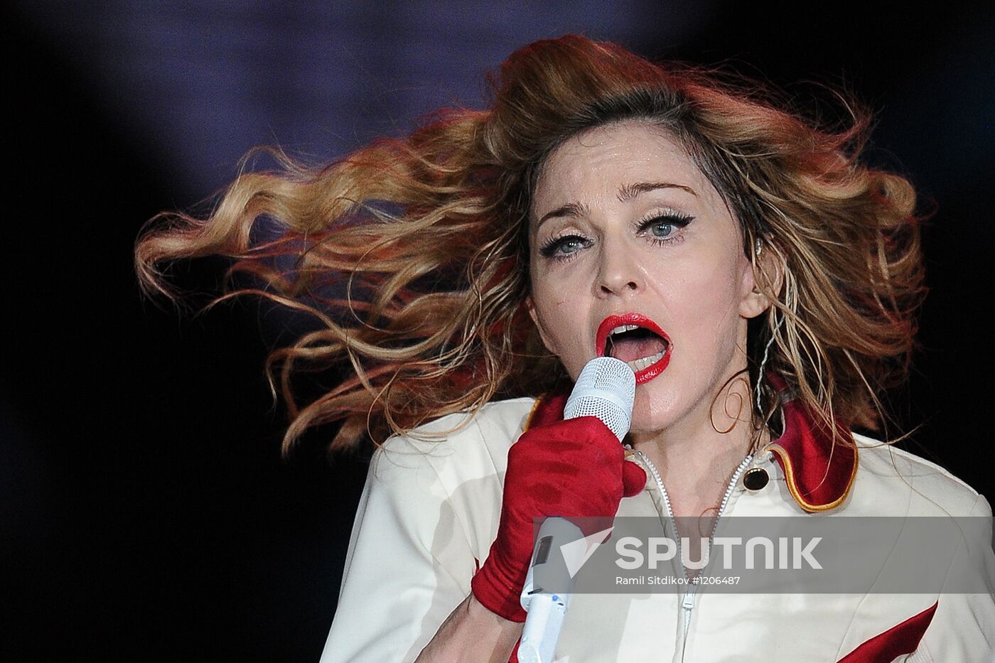 Madonna's concert at Olympiysky sports complex in Moscow