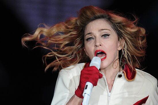 Madonna's concert at Olympiysky sports complex in Moscow
