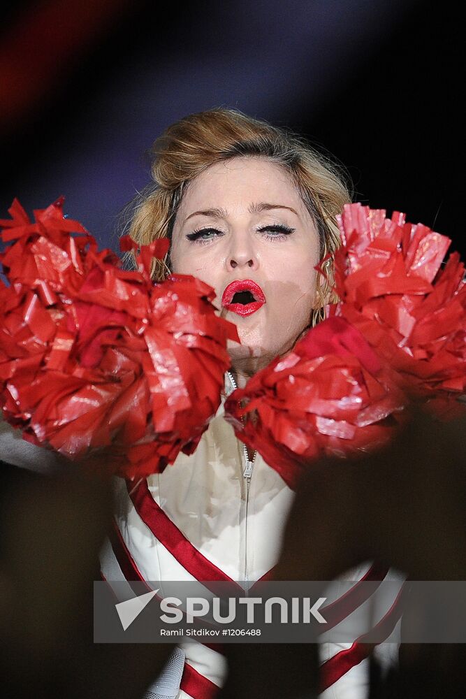 Madonna's concert at Olympiysky sports complex in Moscow