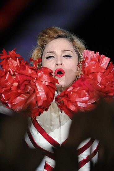 Madonna's concert at Olympiysky sports complex in Moscow