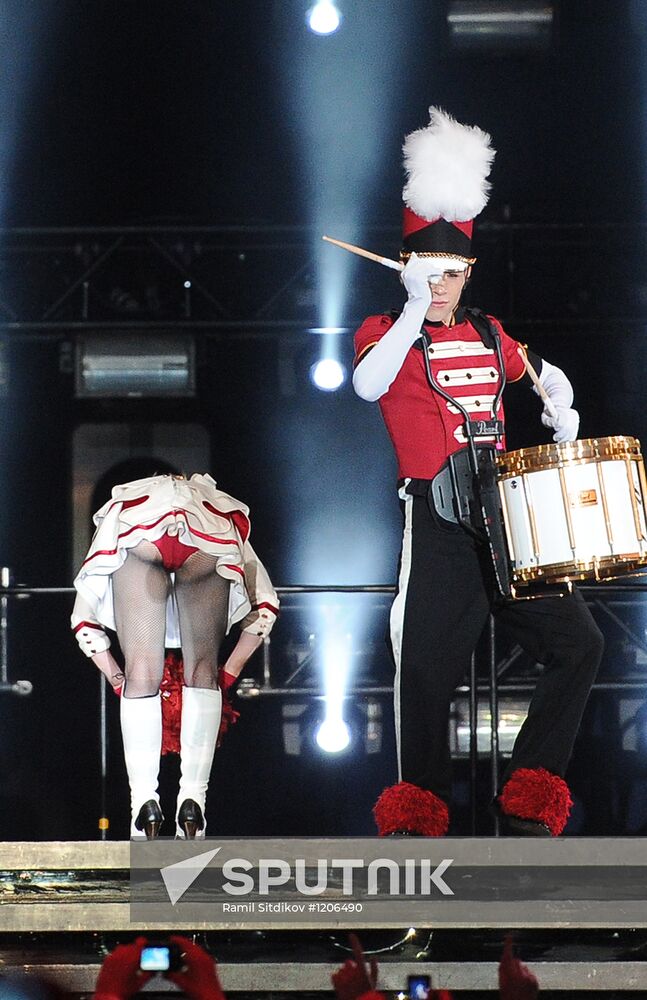 Madonna's concert at Olympiysky sports complex in Moscow