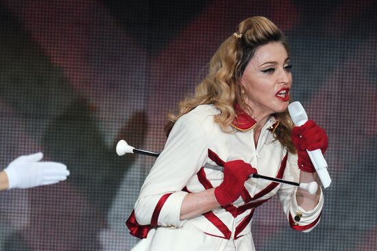 Madonna's concert at Olympiysky sports complex in Moscow