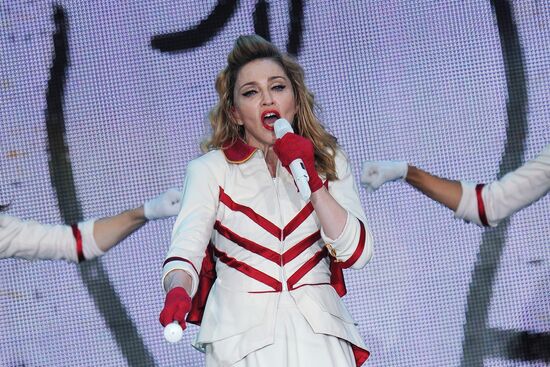 Madonna's concert at Olympiysky sports complex in Moscow
