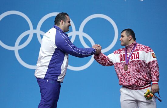 2012 Summer Olympics. Weightlifting. Men. Over 105kg