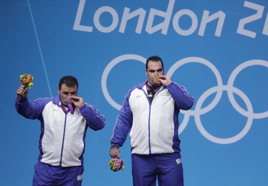 2012 Summer Olympics. Weightlifting. Men. Over 105kg
