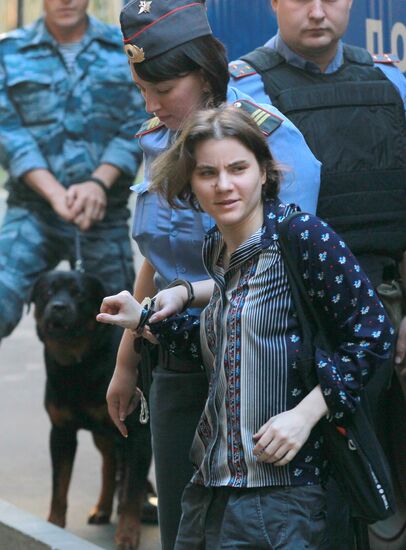 Court hearing on Pussy Riot case