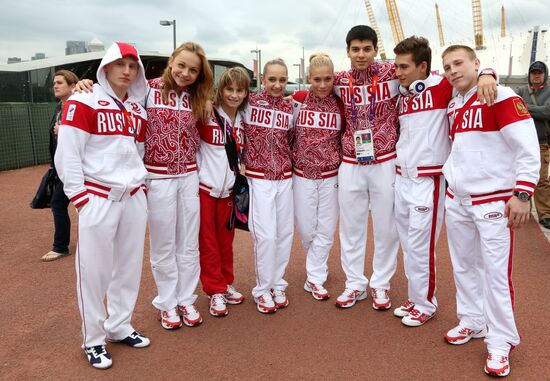 Russian national artistic gymnastics team in London