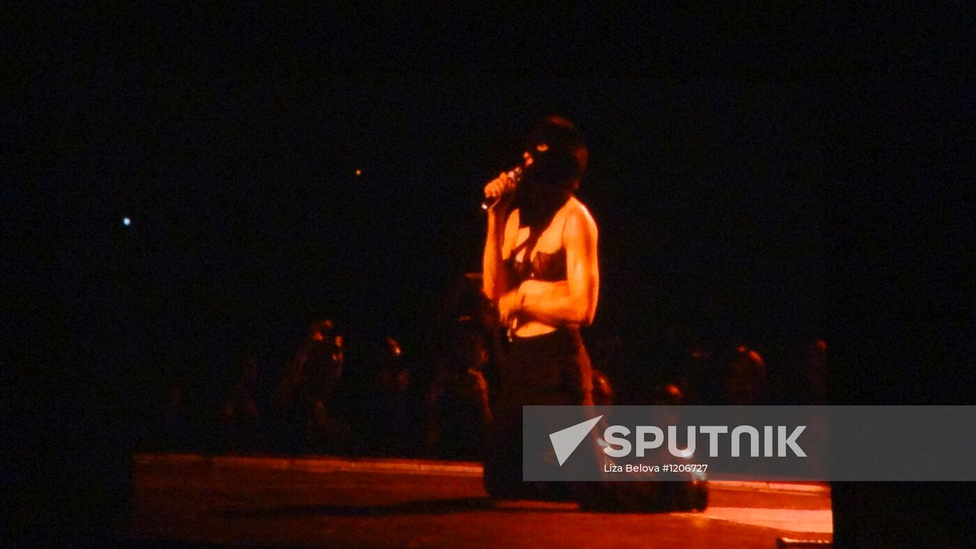 Madonna's concert at Olympiysky sports complex in Moscow