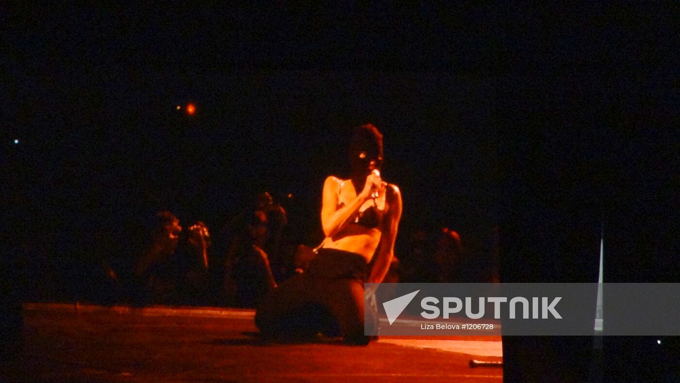 Madonna's concert at Olympiysky sports complex in Moscow