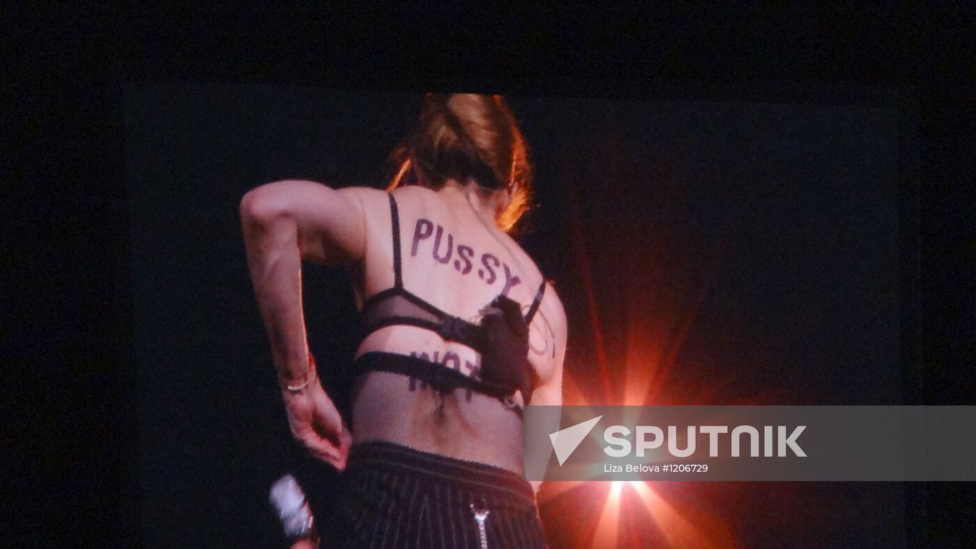 Madonna's concert at Olympiysky sports complex in Moscow