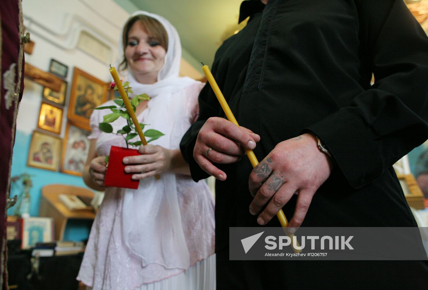 Wedding service in strict-regime penal colony