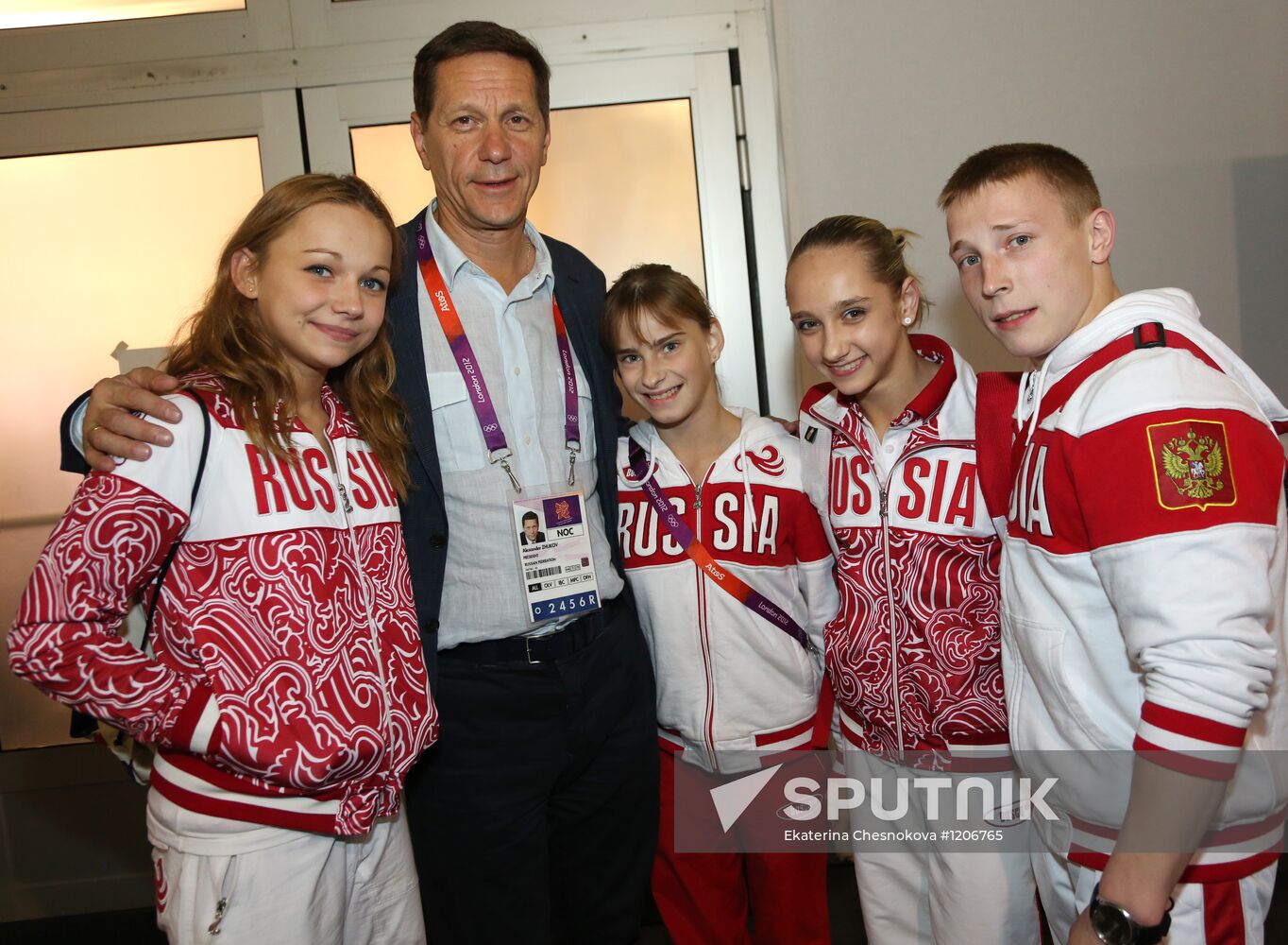 Russian national artistic gymnastics team in London