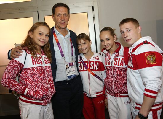 Russian national artistic gymnastics team in London