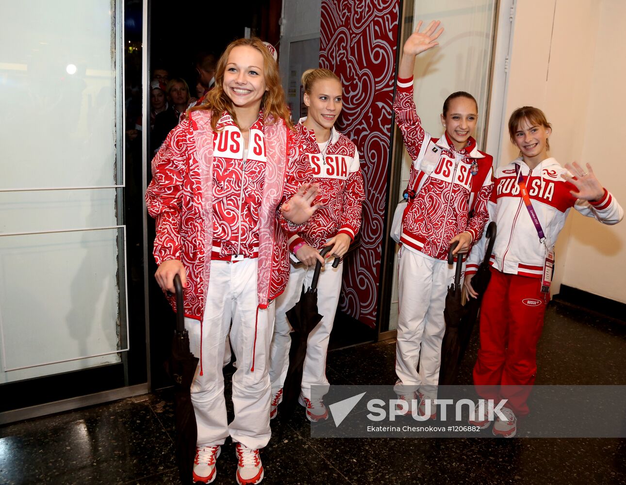 Russian national artistic gymnastics team in London