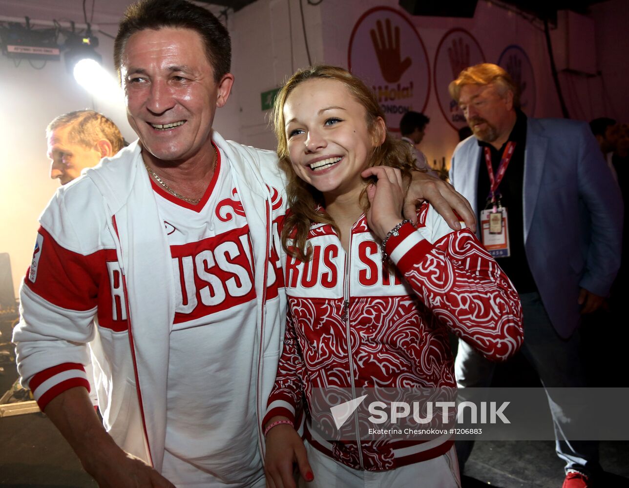 Russian national artistic gymnastics team in London