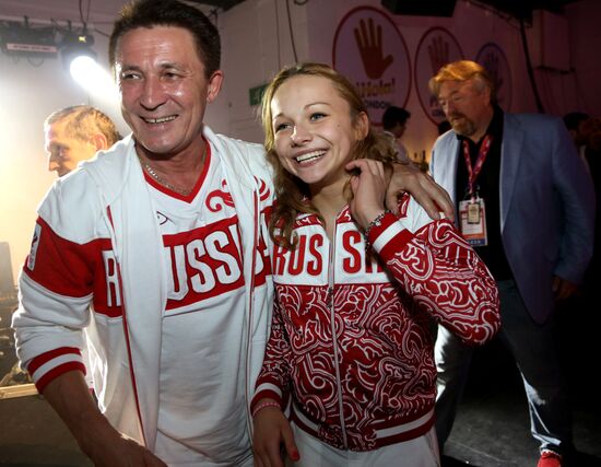 Russian national artistic gymnastics team in London