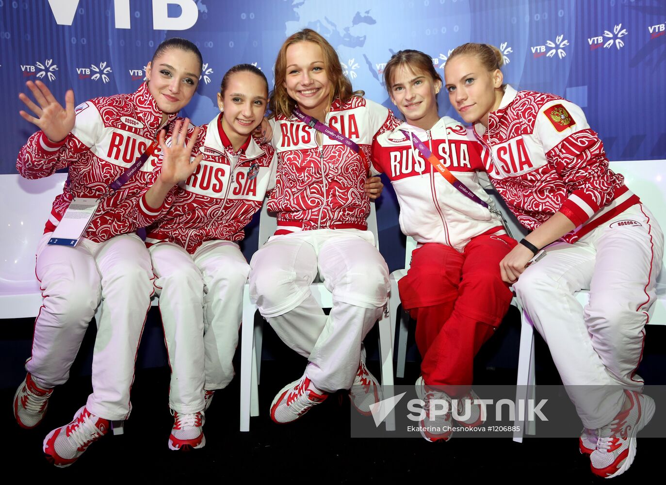 Russian national artistic gymnastics team in London