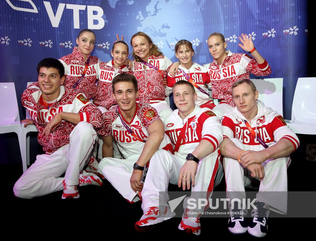 Russian national artistic gymnastics team in London