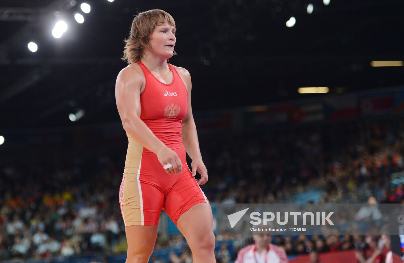 2012 Olympics. Women's freestyle wrestling. Day One