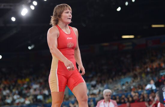 2012 Olympics. Women's freestyle wrestling. Day One