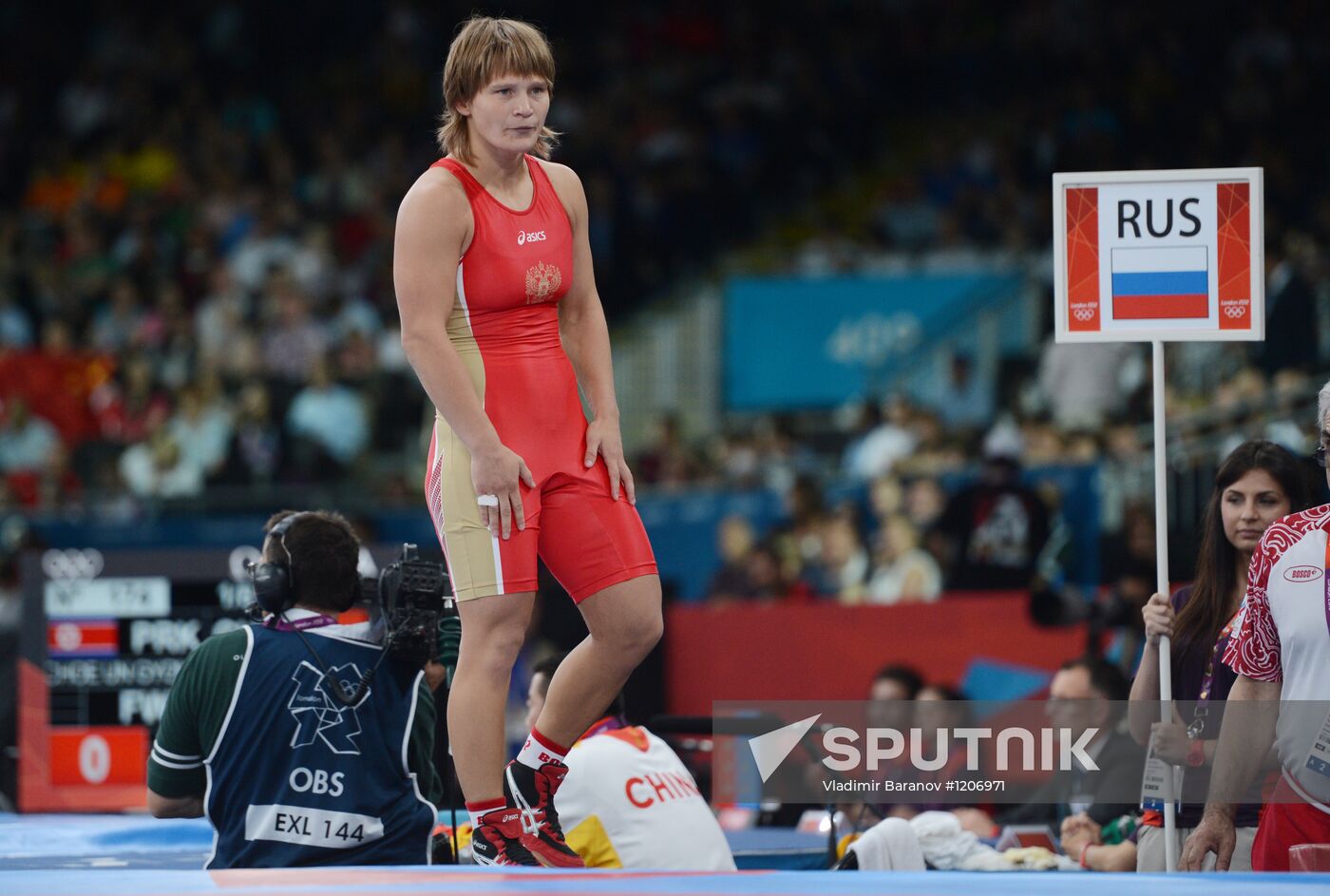 2012 Olympics. Women's freestyle wrestling. Day One
