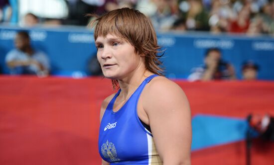 2012 Olympics. Women's freestyle wrestling. Day One