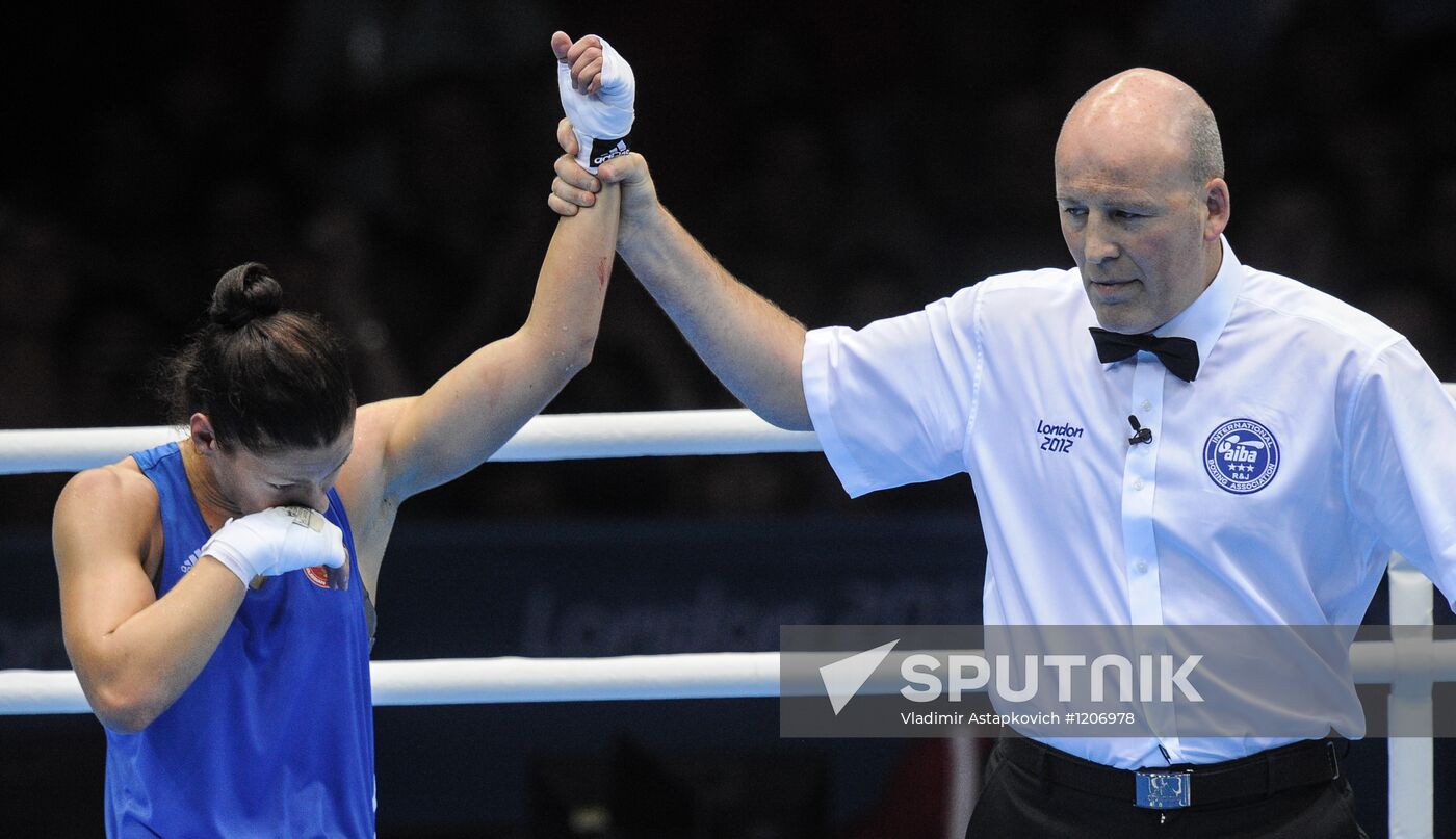 2012 Olympics. Women's Boxing. Semifinals