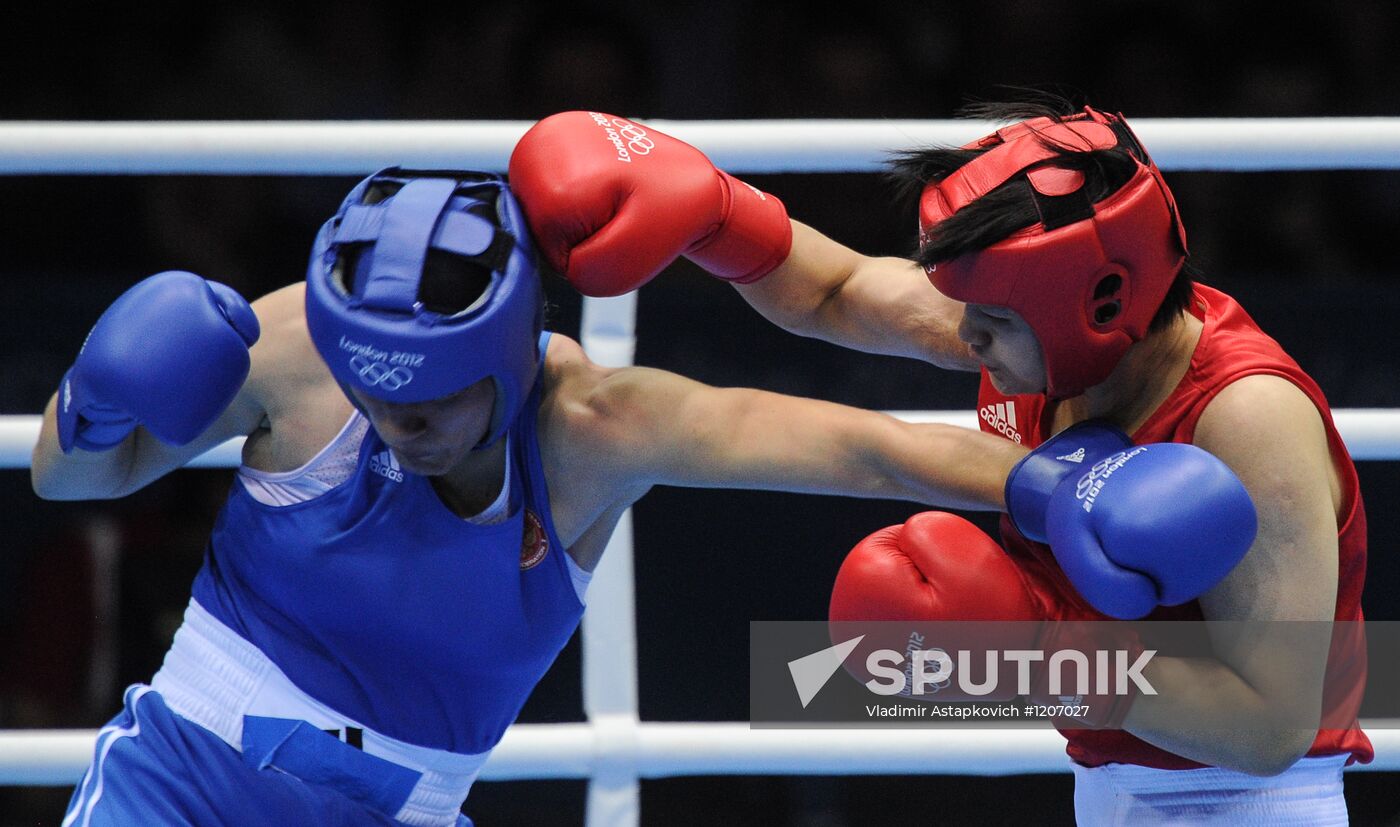 2012 Olympics. Women's Boxing. Semifinals