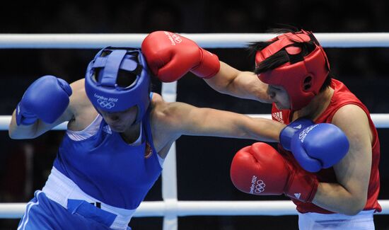 2012 Olympics. Women's Boxing. Semifinals