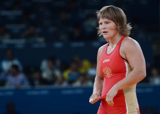 2012 Olympics. Women's freestyle wrestling. Day One