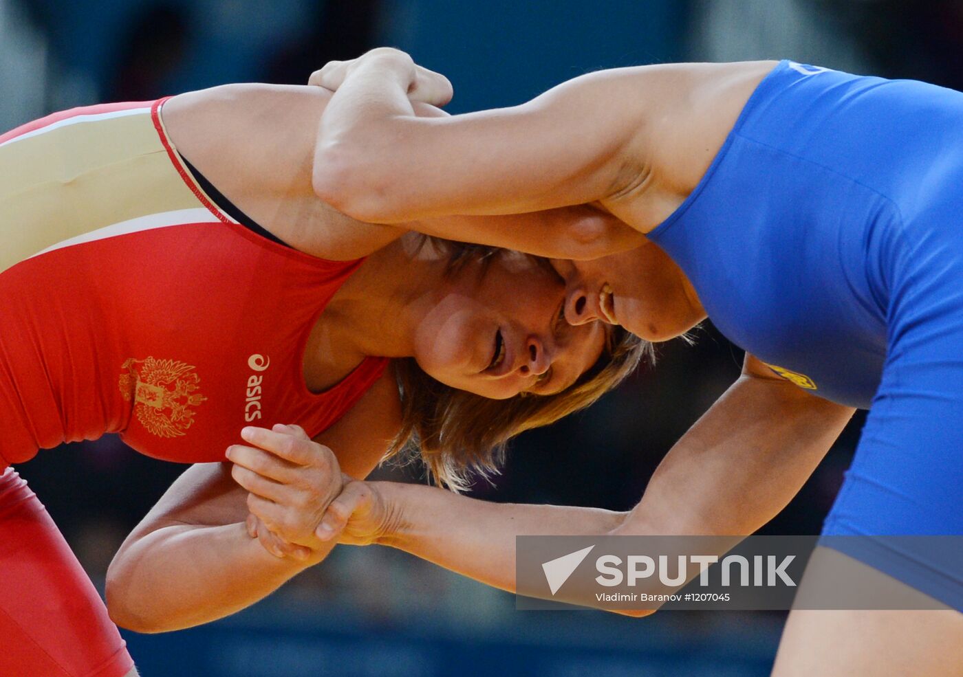 2012 Olympics. Women's freestyle wrestling. Day One