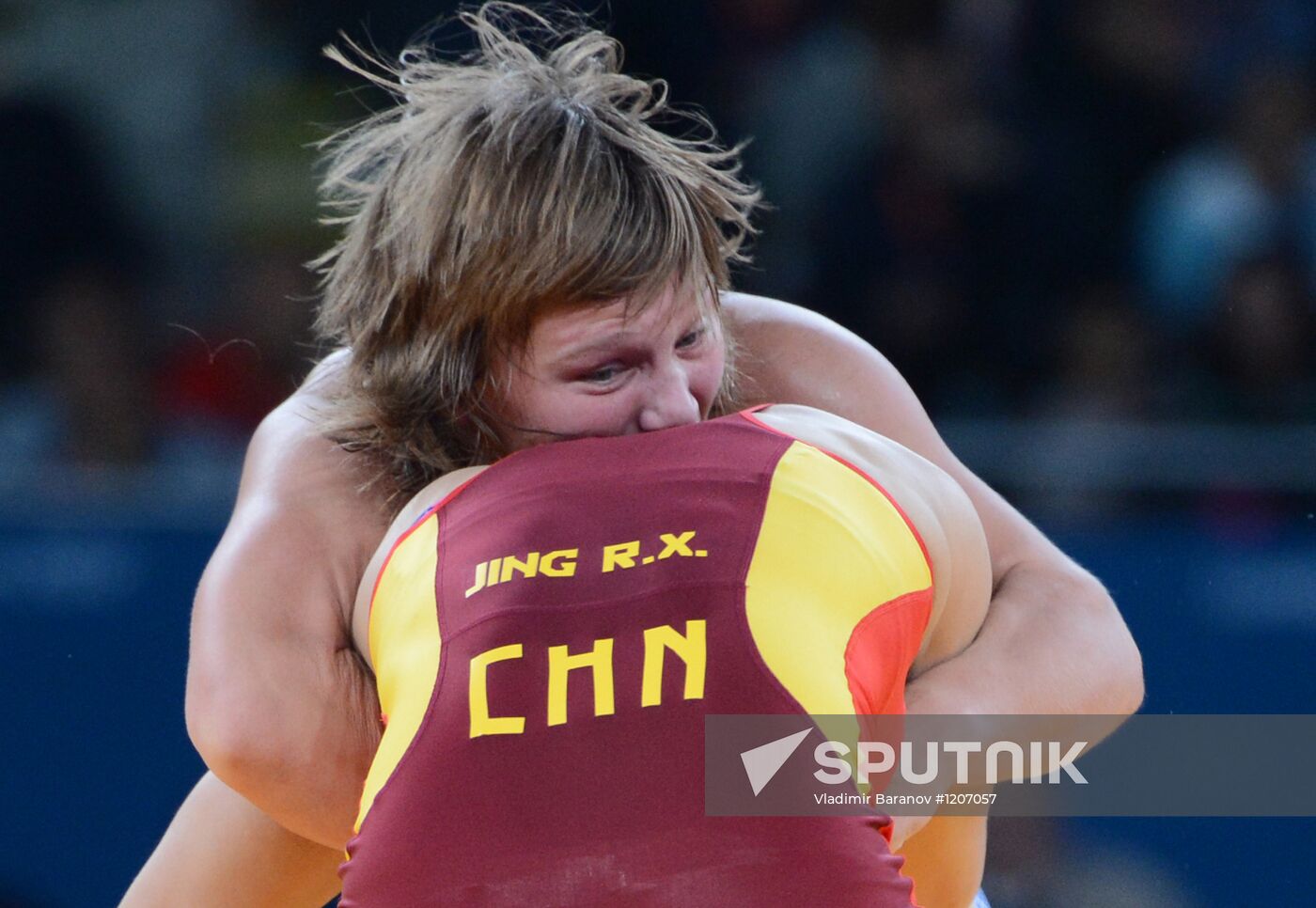 2012 Olympics. Women's freestyle wrestling. Day One