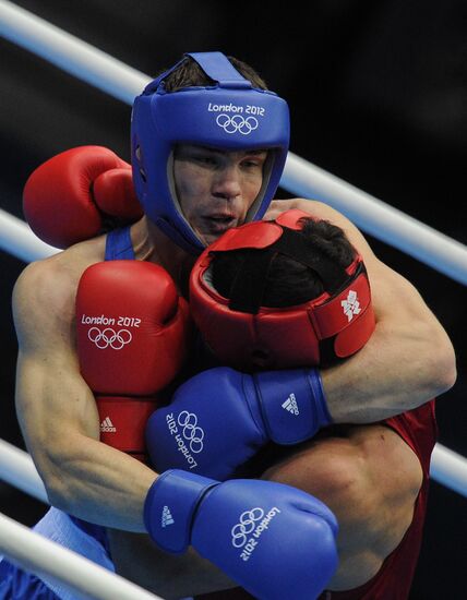 Olympics 2012 Men's Boxing. Quarterfinal match