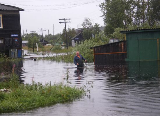Aftermath of heavy rains in Republic of Karelia