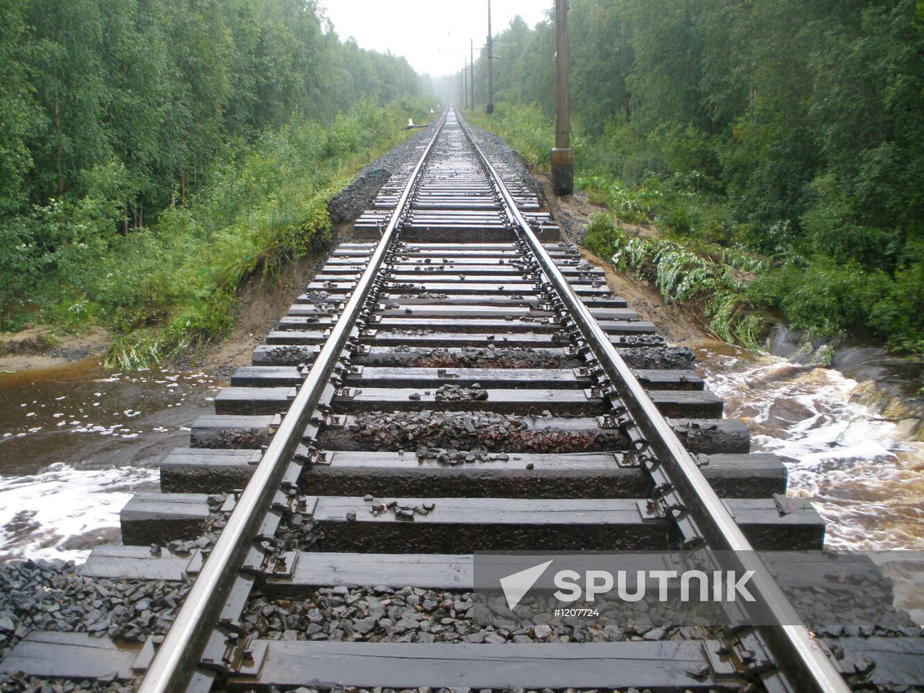Aftermath of heavy showers in Republic of Karelia