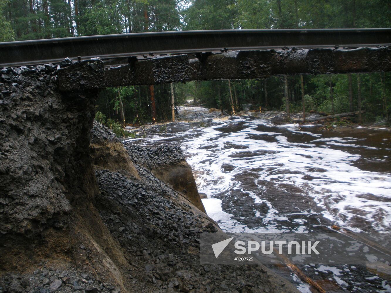 Aftermath of heavy showers in Republic of Karelia