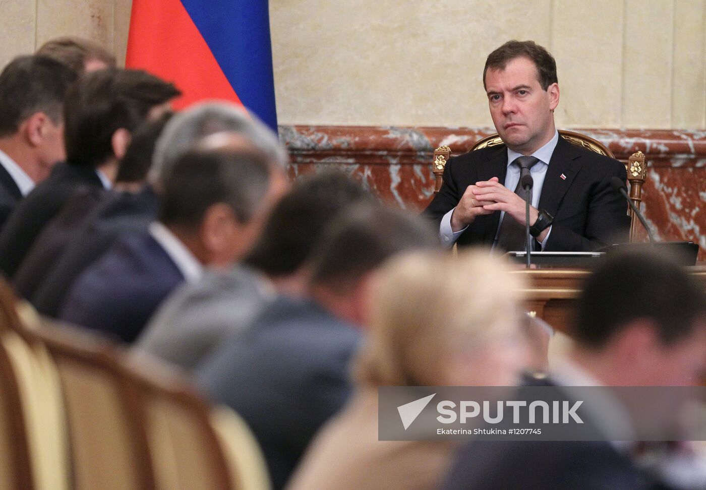 Dmitry Medvedev chairs Russian Government meeting