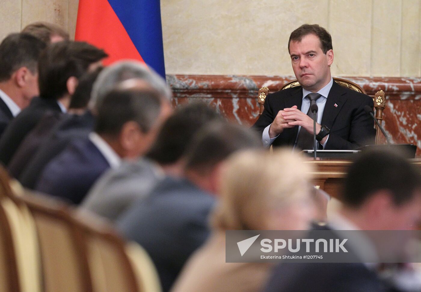 Dmitry Medvedev chairs Russian Government meeting