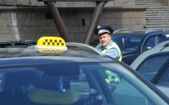 Taxies in Moscow