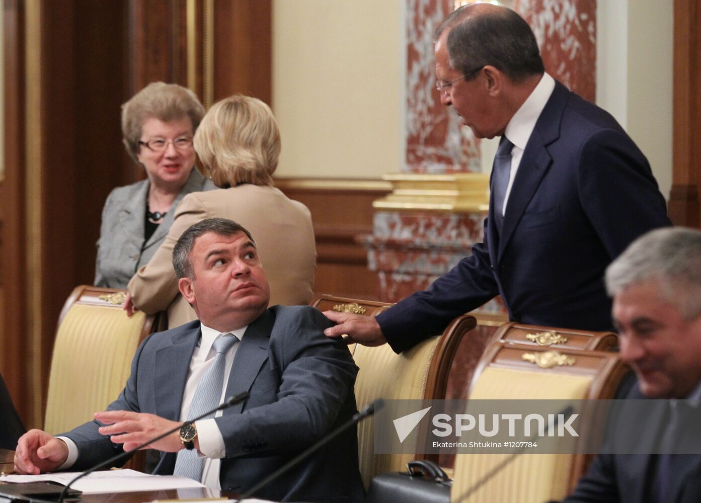 Dmitry Medvedev conducts government meeting