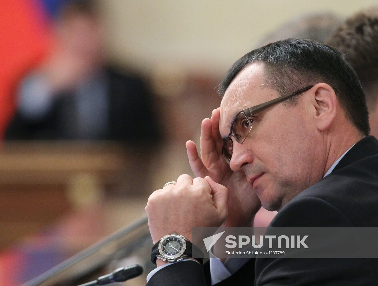 Dmitry Medvedev conducts government meeting