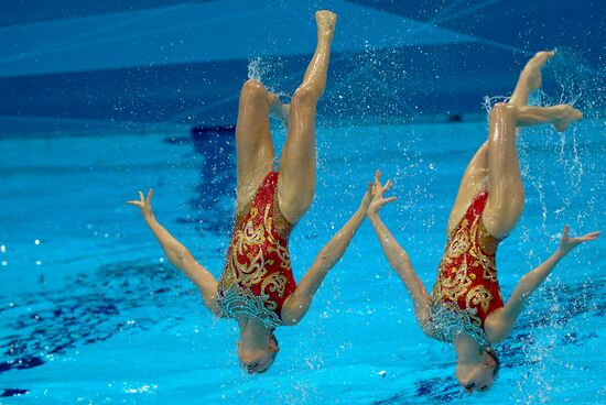 2012 Olympics. Synchronized swimming. Teams technical routine