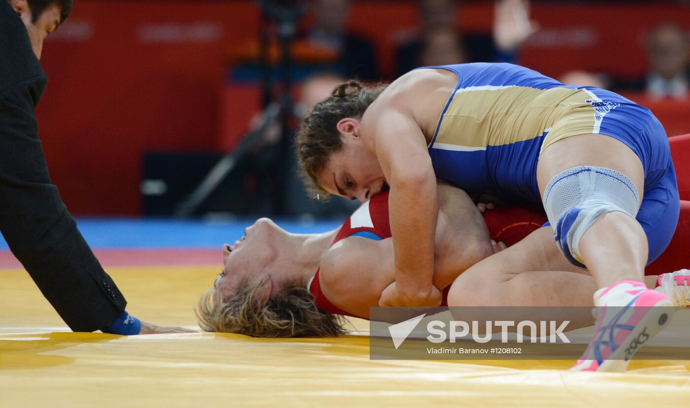 2012 Olympics. Women's freestyle wrestling. Day Two