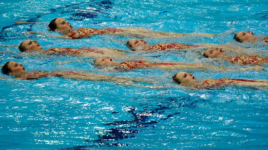2012 Olympics. Synchronized swimming. Teams technical routine