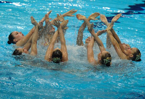 2012 Olympics. Synchronized swimming. Teams technical routine