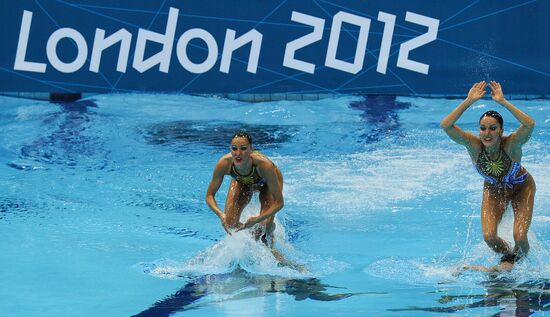 2012 Olympics. Synchronized swimming. Teams. Technical routine